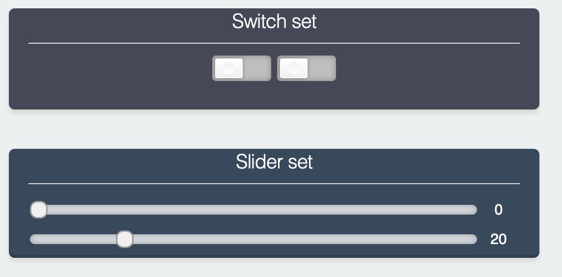 Other grouped controls